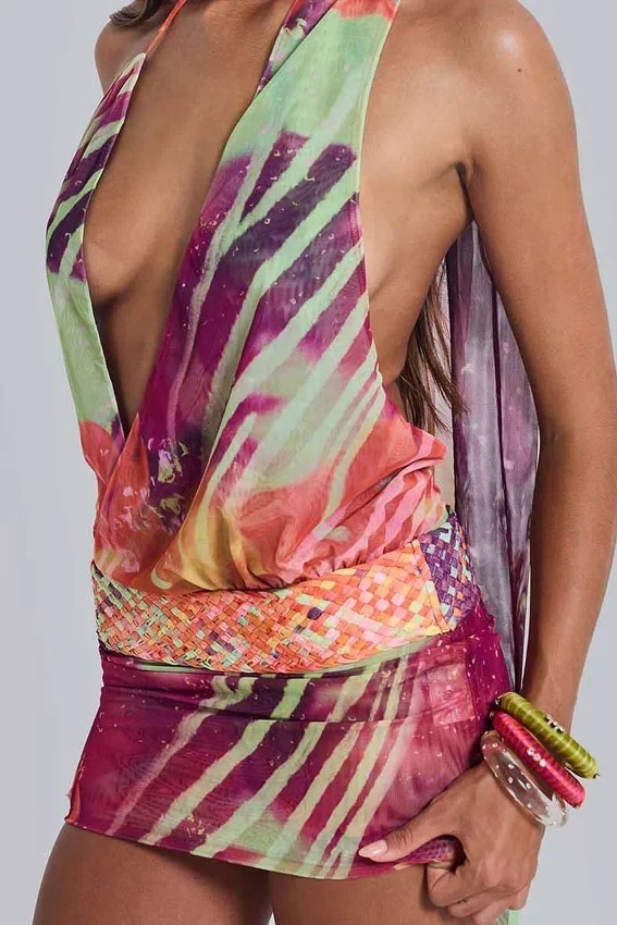 Kalmia Backless Mini Dress