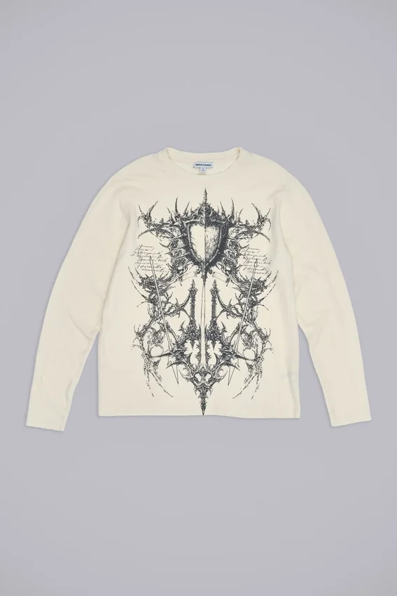 Kasper Digi Waffle Ecru T-Shirt