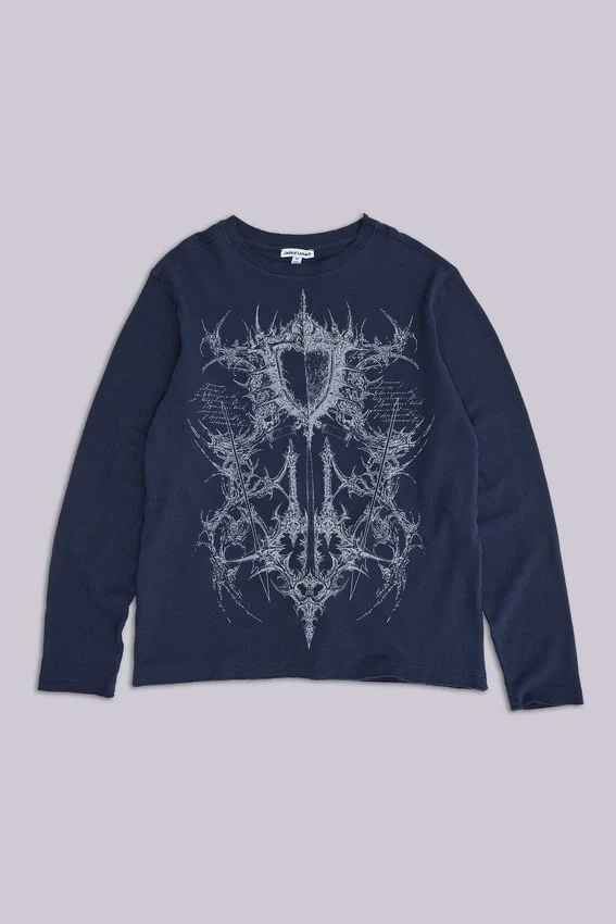 Kasper Digi Waffle Navy T-Shirt