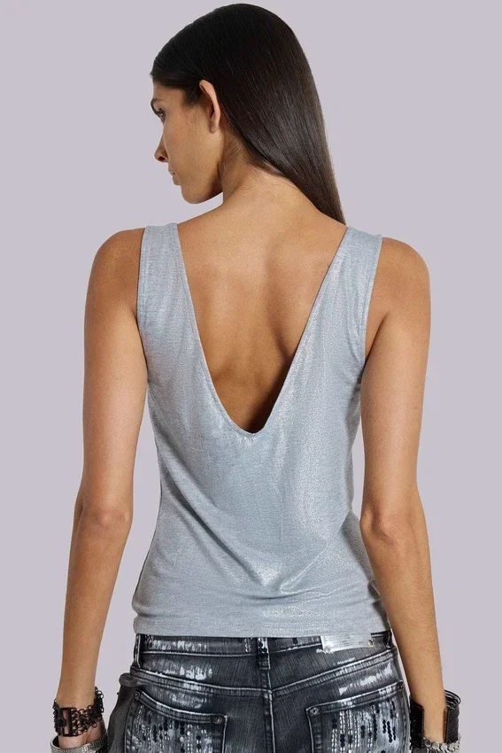 Kate Studded Plunge Vest Top