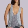 Kate Studded Plunge Vest Top