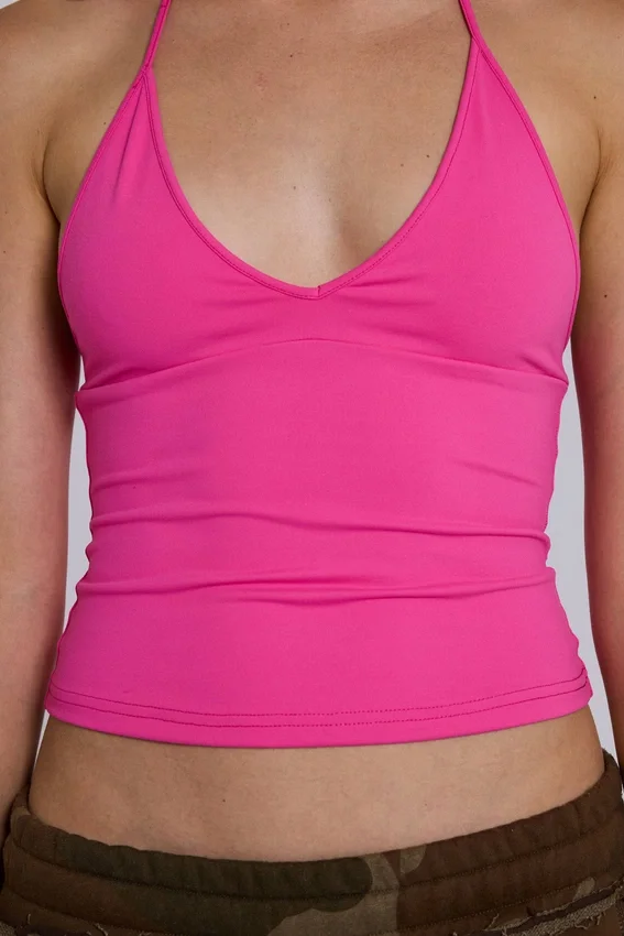 Kayla Halter Top in Pink