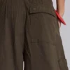 Khaki Parachute Cargo Pants