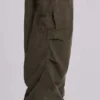 Khaki Parachute Cargo Pants