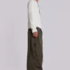 Khaki Parachute Cargo Pants