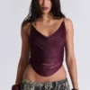Lavinia Backless Fringe Top