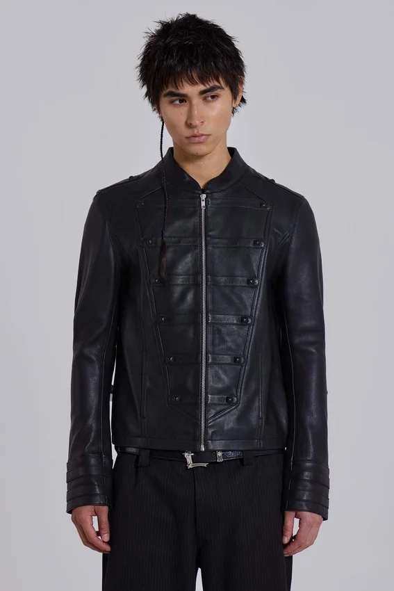 Leather Military Jacket