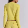 Lemon Velour Mini Shorts