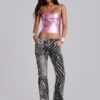 Leona Bootcut Cooper Jeans in Zebra
