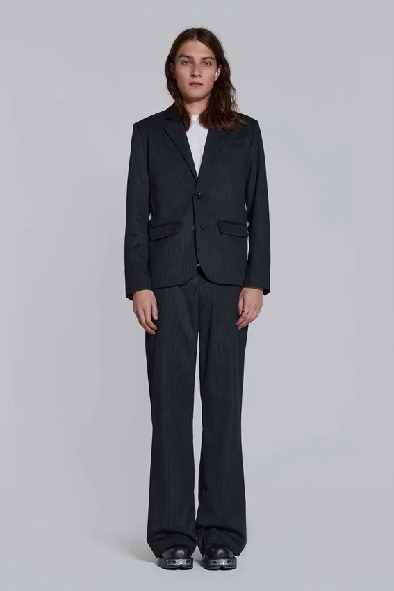 Libertine Pinstripe Slim Fit Blazer