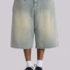 Light Wash Jumbo Jorts