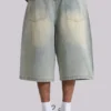 Light Wash Jumbo Jorts