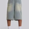 Light Wash Jumbo Jorts