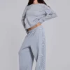 Line Double Layer Long Sleeve Top