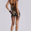 Lola Polkadot Fold Over Waistband Mini Shorts