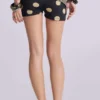 Lola Polkadot Fold Over Waistband Mini Shorts