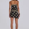 Lola Strapless Mini Dress in Polkadot Stripe