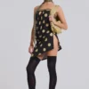 Lola Strapless Mini Dress in Polkadot Stripe