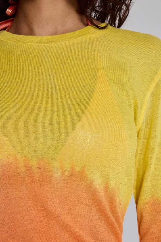 Lumir Knit Ombre Long Sleeve Top