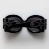Majorette Oversized Round Sunglasses in Black