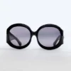 Majorette Oversized Round Sunglasses in Black