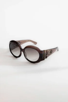 Majorette Oversized Round Sunglasses in Brown