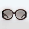 Majorette Oversized Round Sunglasses in Brown