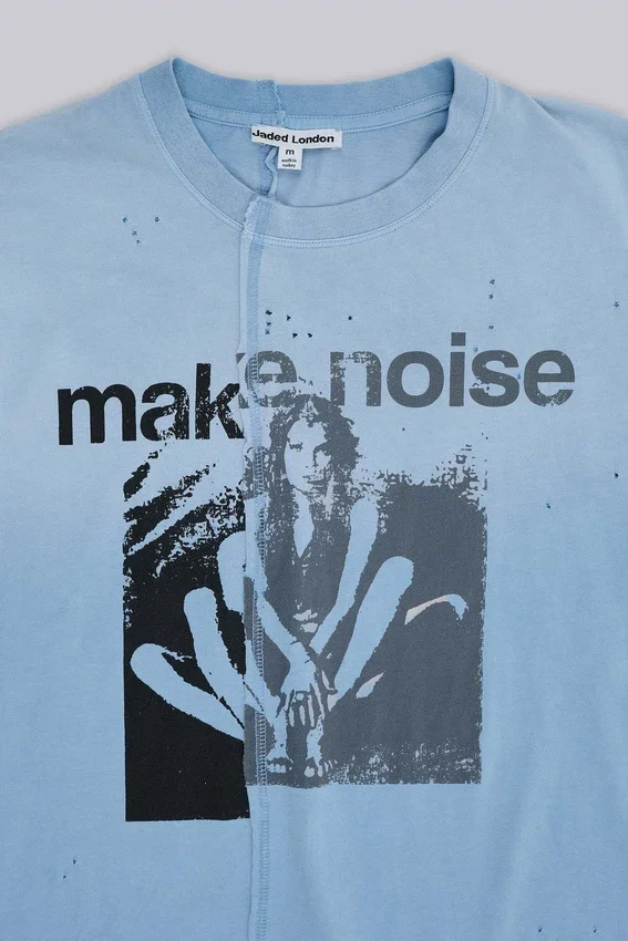 Make Noise Spliced Cropped T-Shirt