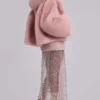 Mara Oversized Faux Fur Coat in Pink