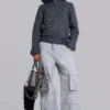 Marl Military Hooded Jacket