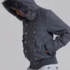 Marl Military Hooded Jacket