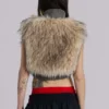 Meka Faux Fur Knit Shrug