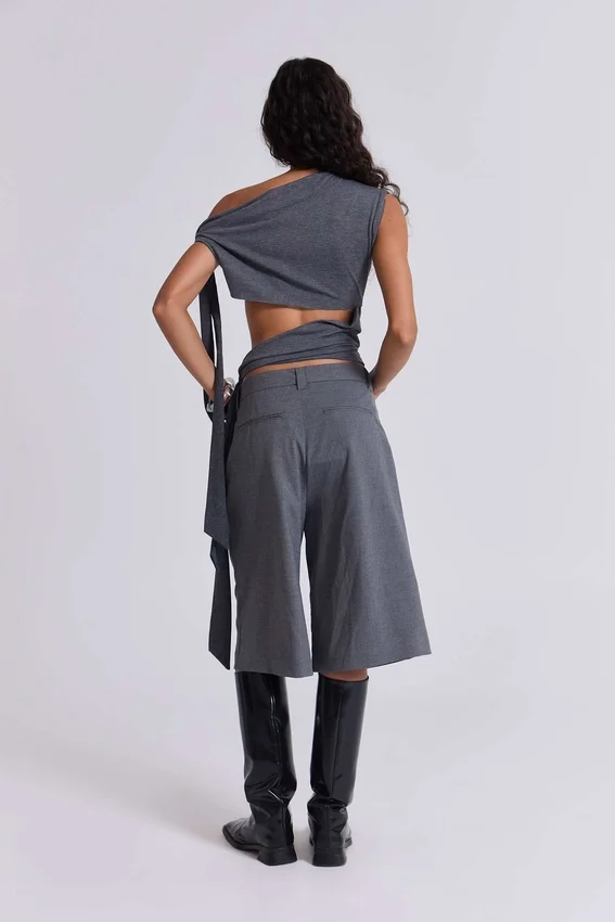 Mena Asymmetric Top in Grey