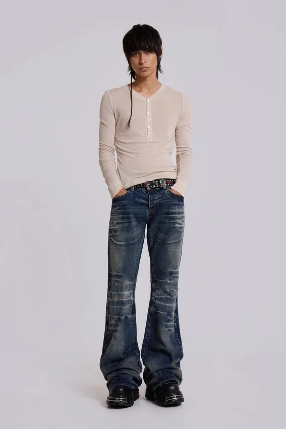 Mid Blue Drift Bootcut Jeans