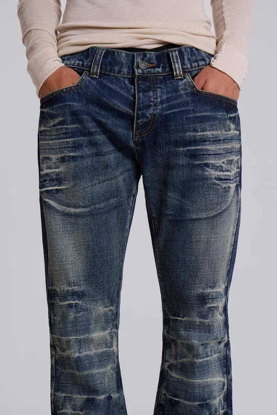 Mid Blue Drift Bootcut Jeans