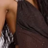 Moara Knit Plunge Maxi Dress