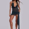 Moara Knit Plunge Mini Dress