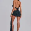 Moara Knit Plunge Mini Dress