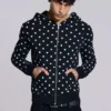 Mono Black Polkadot Hoodie