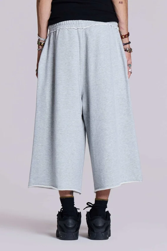 Monster 3/4 Grey Marl Shorts