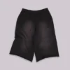 Monster 3/4 Washed Black Shorts