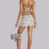Chara Embellished Mirror Mini Skirt