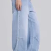 Nailed Studded Colossus Jeans in Light Blue Wash