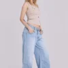 Nailed Studded Colossus Jeans in Light Blue Wash