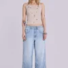 Nailed Studded Colossus Jeans in Light Blue Wash