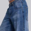 Nailed Studded Colossus Jeans in Mid Blue Wash