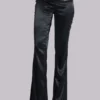Nivi Chainmail Satin Trousers in Black
