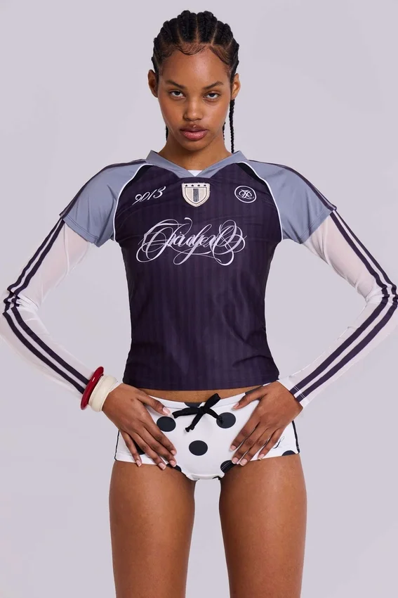 No.13 Polka Dot Football Mini Shorts