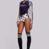 No.13 Polka Dot Football Mini Shorts