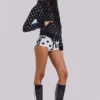 No.13 Polka Dot Football Mini Shorts